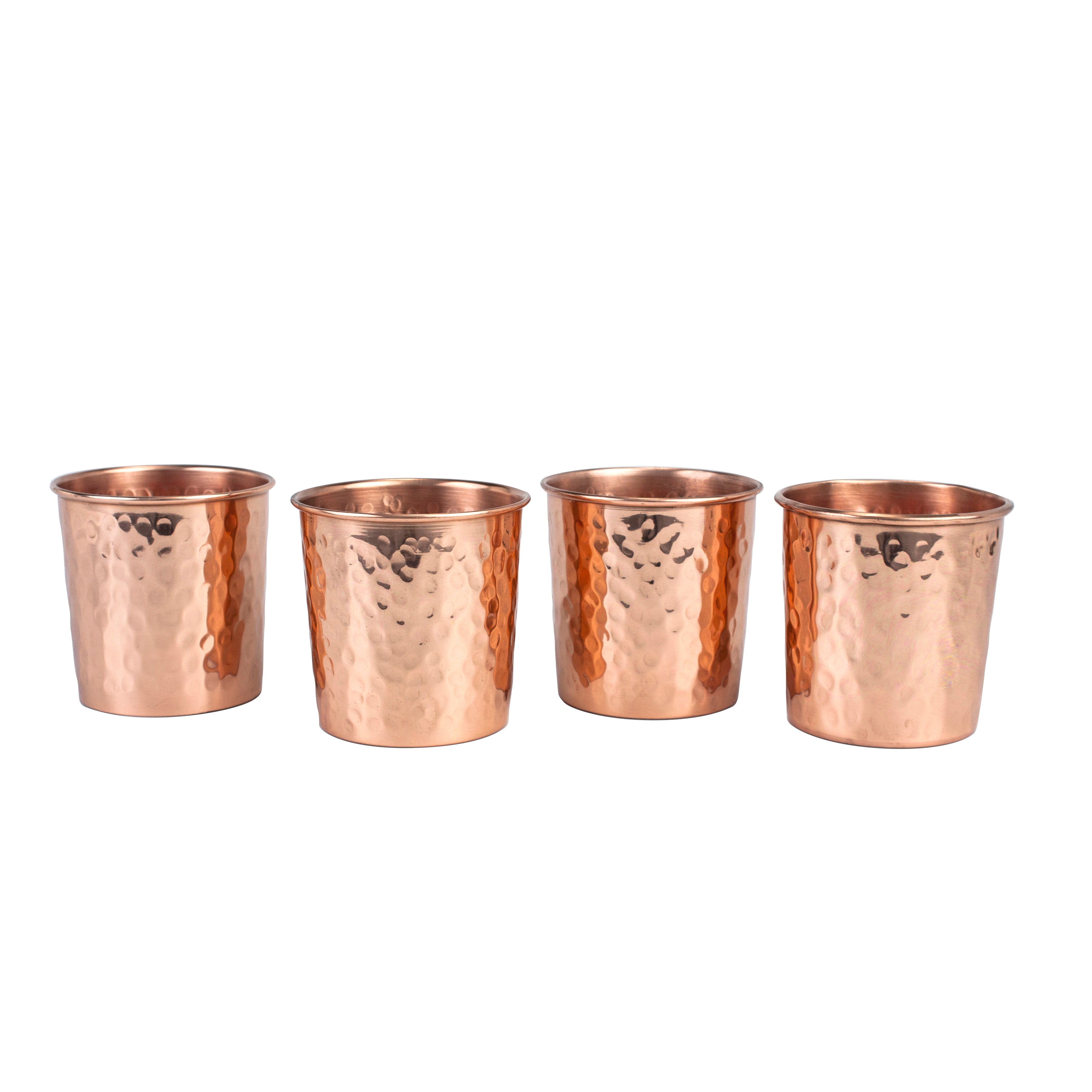 14oz Real Copper Tumblers - Hammered & Smooth Finish  Copper Mug Co.