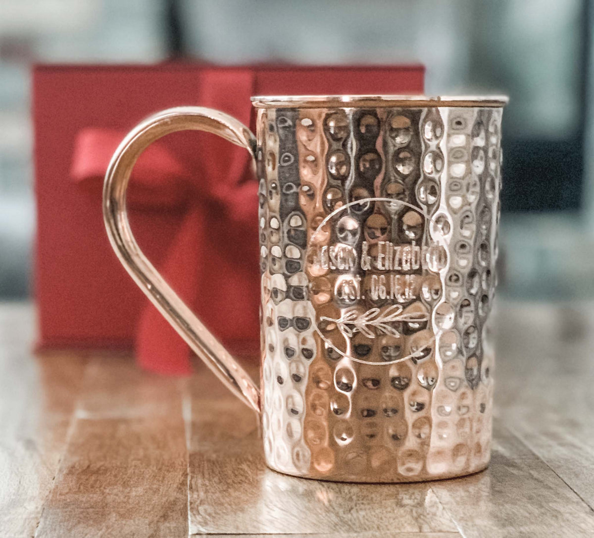 Custom Engraved Special Occasion Copper Mug