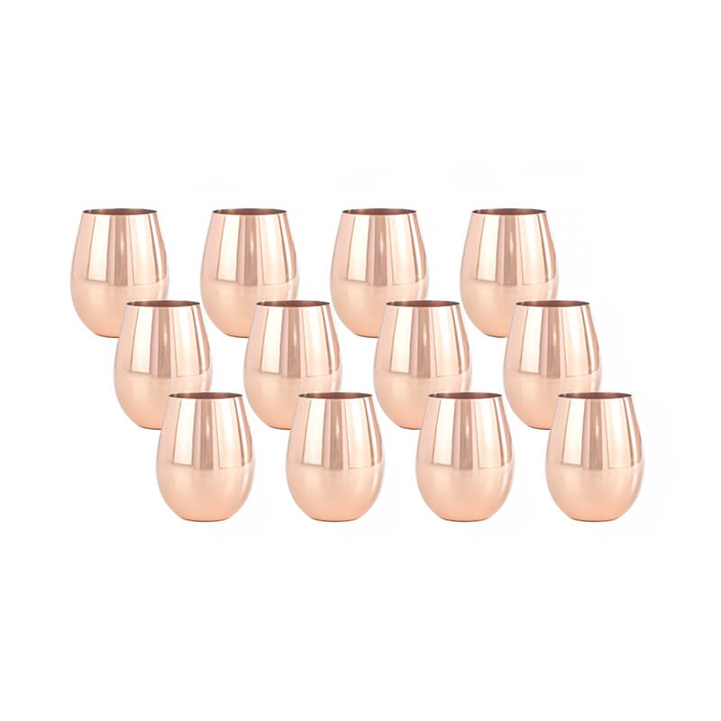 25+ Quantity: 16oz Solid Copper Wine Cup
