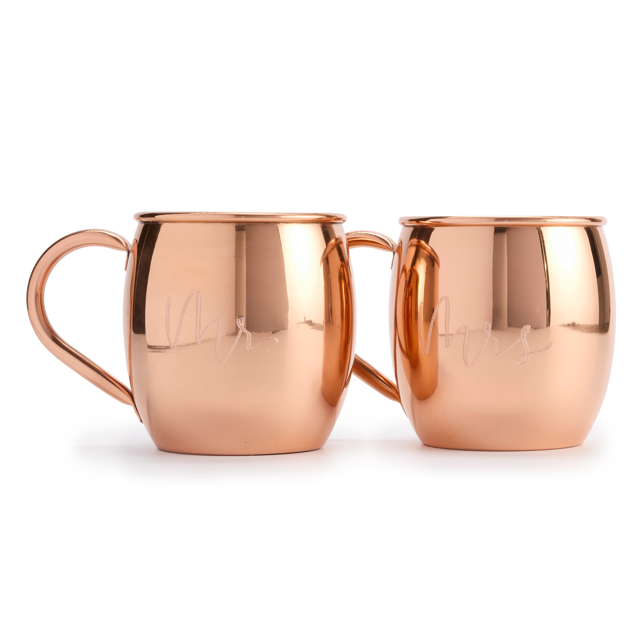 Mr. & Mrs. Barrel Smooth 16oz Copper Mugs – Copper Mug Co.