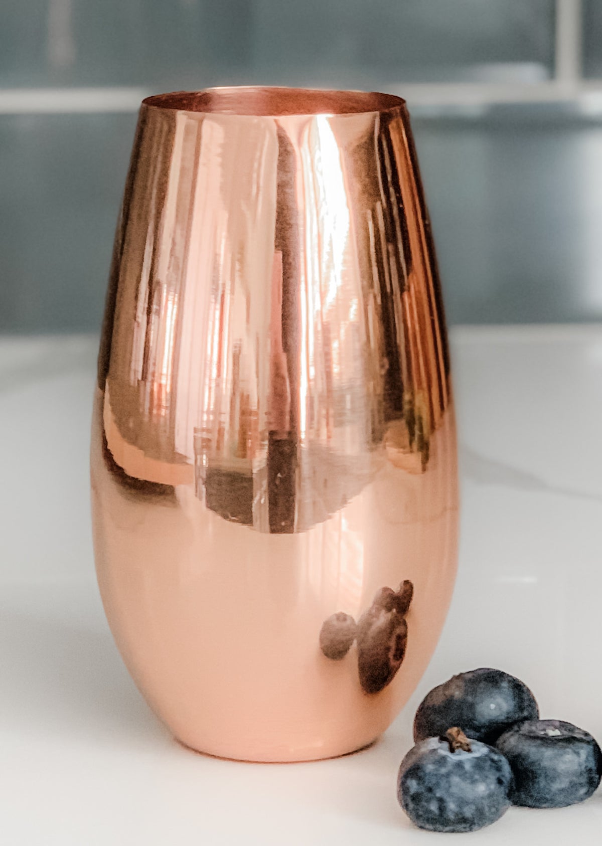 Smooth Stemless 12oz Copper Champagne Flute