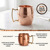 Monogrammed Moscow Mule Mugs Gift Set