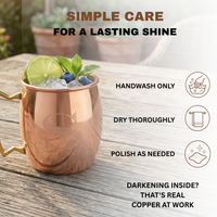 Monogrammed Moscow Mule Mugs Gift Set