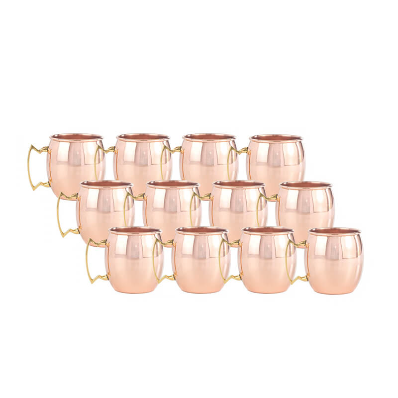 25+ Quantity: 16oz Solid Copper Mugs - All Styles