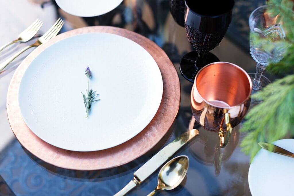 12.5 Inch Copper Charger