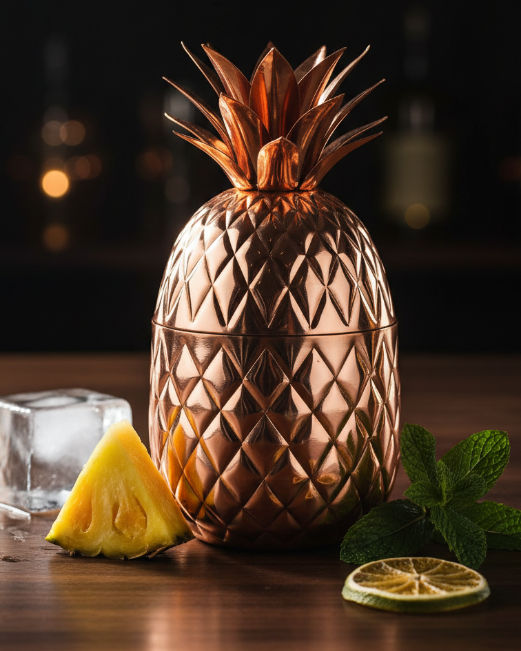 20oz Copper Pineapple Tumbler