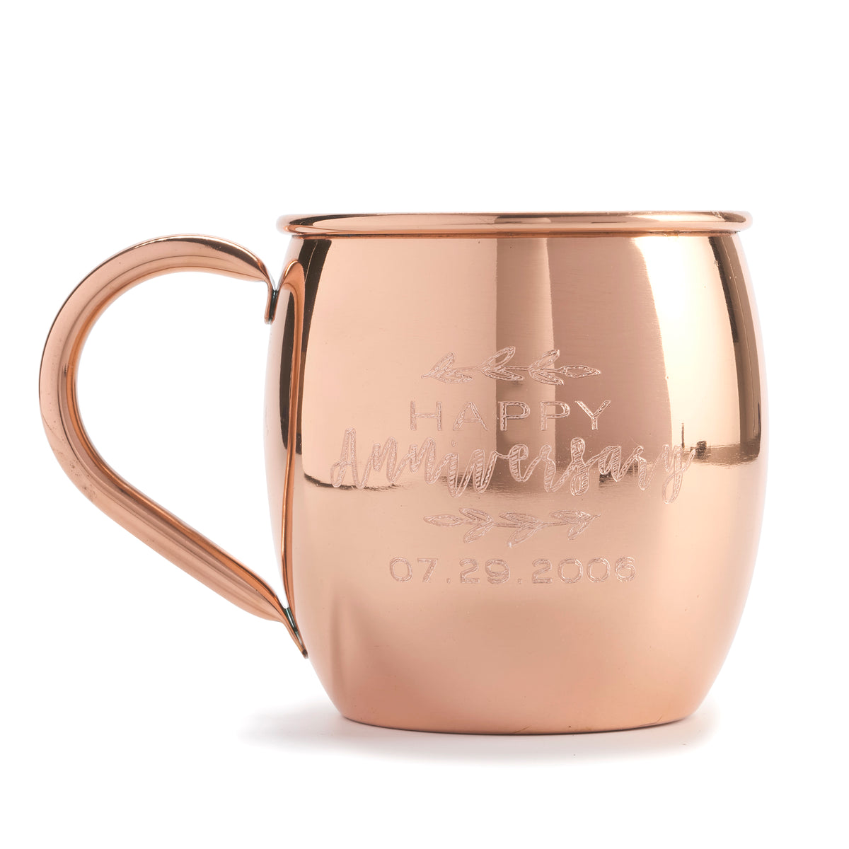 Custom Engraved Special Occasion Copper Mug