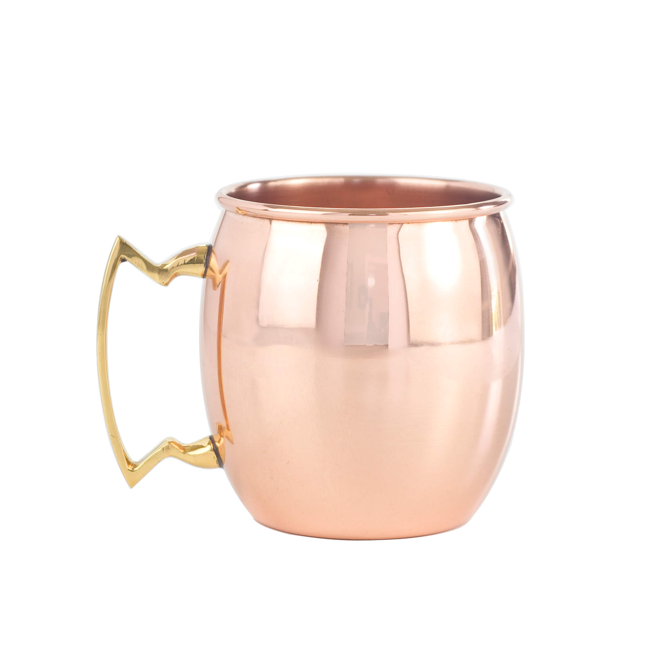 Original Smooth: 16oz Copper Moscow Mule Mug with Brass Handle by Copper  Mug Co.