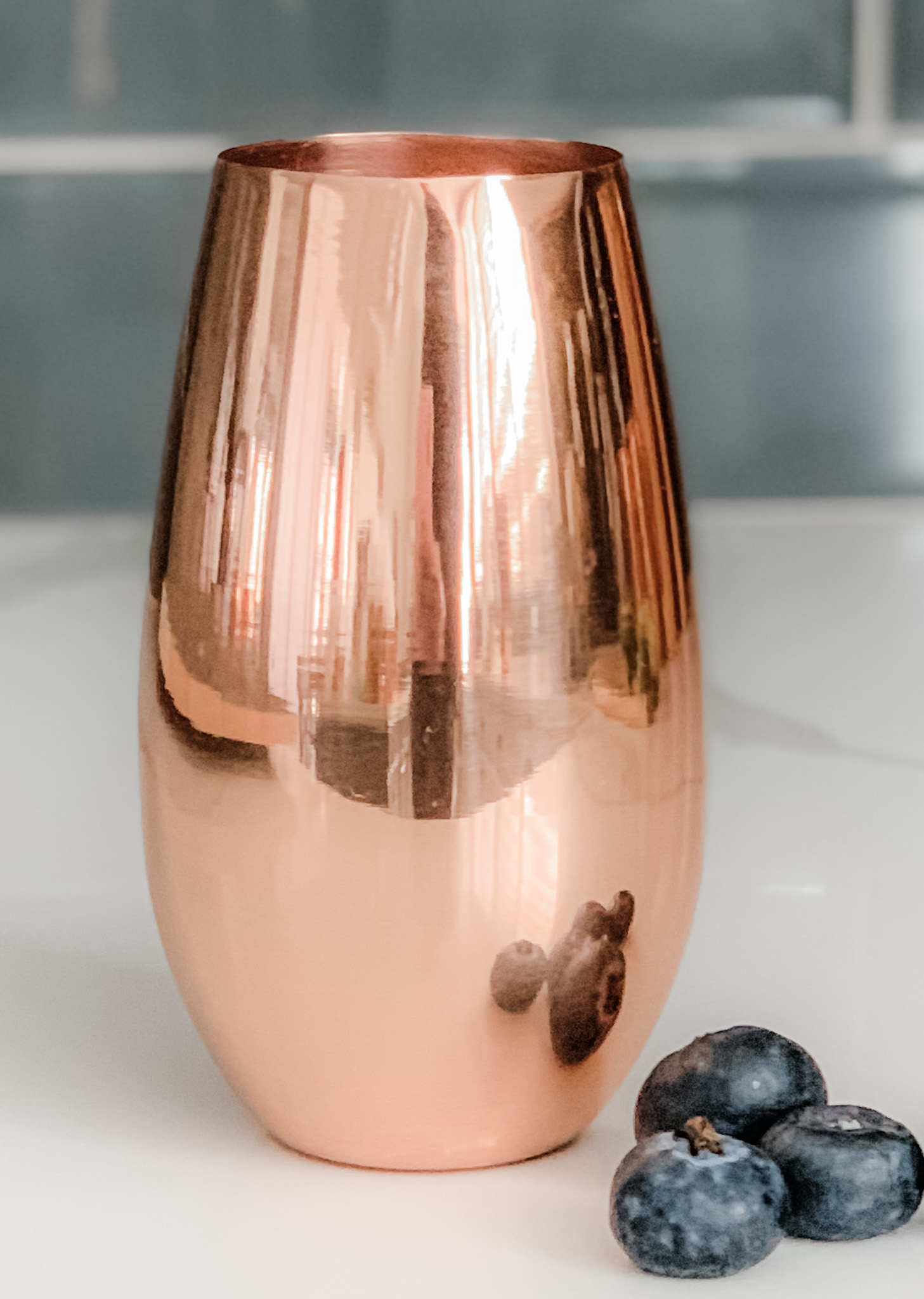 Viski Copper Stemless Champagne Flutes